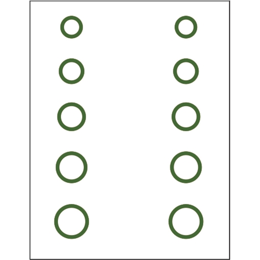 Picture of Gunstar Mini Circles Target Reticle Set Green UPN1402711