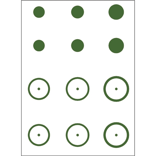 Picture of Gunstar Mongo Target Reticle Set Green UPN1402708