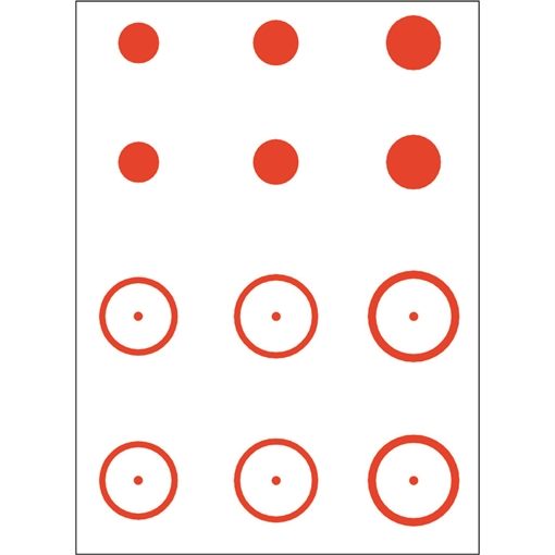 Picture of Gunstar Mongo Target Reticle Set Orange UPN1402709