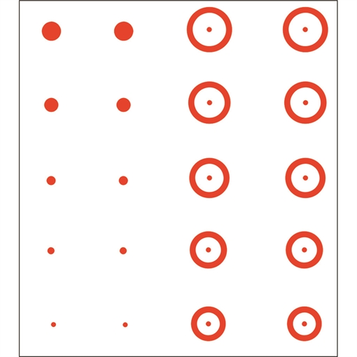 Picture of Gunstar Pro Series Chubbie Reticle Set Orange UPN1402742