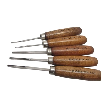 Picture of U.J. Ramelson V&U CHISEL CARVING SET CHECKERING & RESORATION 5PC SET 5PCGUNSTOCKWOOD