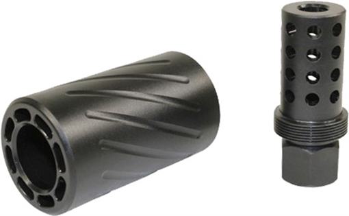 Picture of GUNTEC AR15 5.56 MUZZLE BRAKE W/ QUICK DETACH BLAST SHIELD SPITFIRE