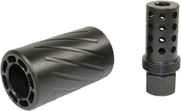 Picture of GUNTEC AR15 5.56 MUZZLE BRAKE W/ QUICK DETACH BLAST SHIELD SPITFIRE