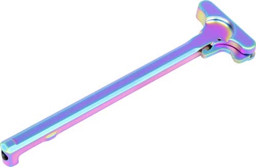 Picture of GUNTEC AR15 CHARGING HANDLE MATTE RAINBOW PVD COATED CHARGINGMRPVD