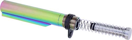 Picture of GUNTEC AR15 MIL-SPEC BUFFER TUBE SET RAINBOW PVD COATED MILTUBESETRPVD