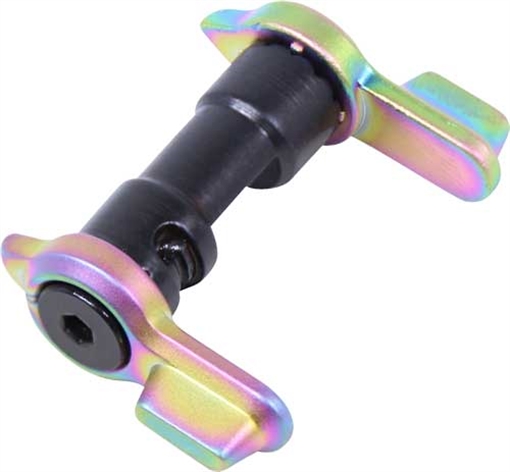 Picture of GUNTEC AR15 MULTI DEGREE SHORT THROW AMBI SAFETY RAINBOW PVD AMBISTMDMRPVD