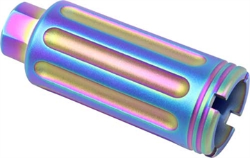 Picture of GUNTEC AR15 SLIM LINE CONE FLASH CAN GEN 2 RAINBOW PVD CONEFHSGEN2RPVD