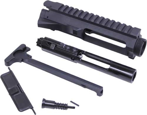 Picture of GUNTEC AR15 STRIPPED BILLET UPPER RECEIVER KIT BLACK! GT-UPPER-KIT