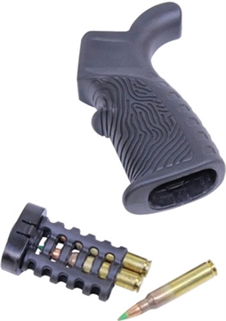 Picture of GUNTEC USA AR15 T37 PISTOL GRIP RUBBER OVERMOLD BLACK ARGRIP-T37