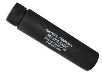 Picture of GUNTEC AR308 FAKE SUPPRESSOR 5.5" 5/8X24 THREADS BLACK 5.5FAKE-AR-308