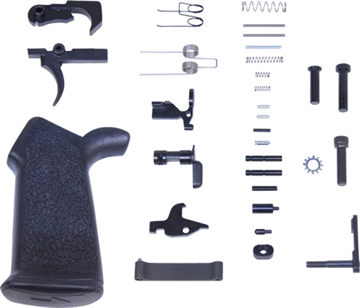 Picture of GUNTEC COMPLETE LOWER PARTS KIT AR10 W/ ERGONOMIC GRIP LPK-GRIP-308