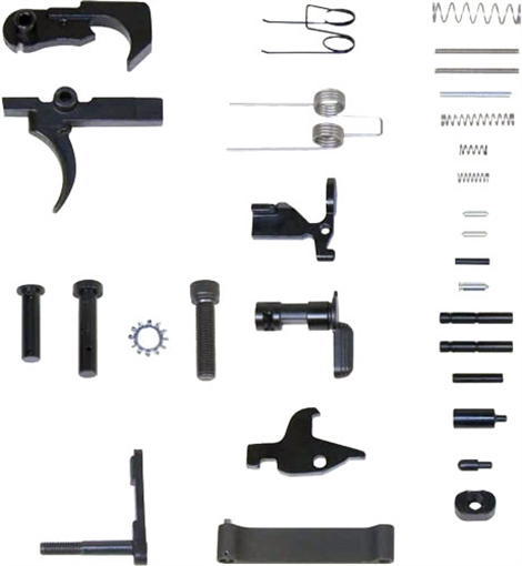Picture of GUNTEC USA COMPLETE LOWER PARTS KIT AR15 "WITHOUT GRIP" LPK