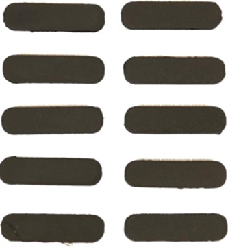 Picture of GUNTEC USA RUBBER INSERT COVERS 10PK M-LOK BLACK GT-MLKC