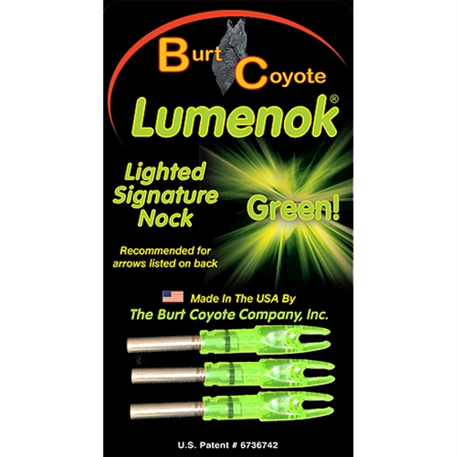 Picture of GWS GWS Lighted Nocks Green S 3 pk. 33000
