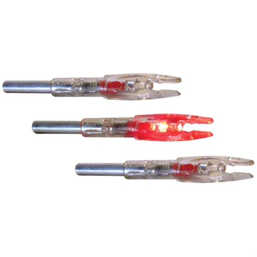 Picture of GWS GWS Lighted Nocks Red S 3 pk. 32000