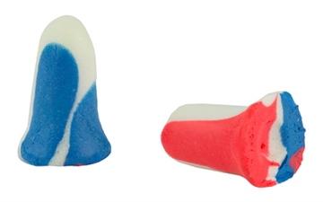 Picture of Howard Leight USA Shooters Earplugs Foam 33 dB In The Ear Red/White/Blue Adult 10 pair R01891