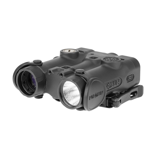 Picture of Holosun Technologies LE420, Green Visible and IR Laser w/IR Illuminator, Fits 1913 Picatinny Rail, Matte Finish, Black, Includes Remote Switch LE420-GR