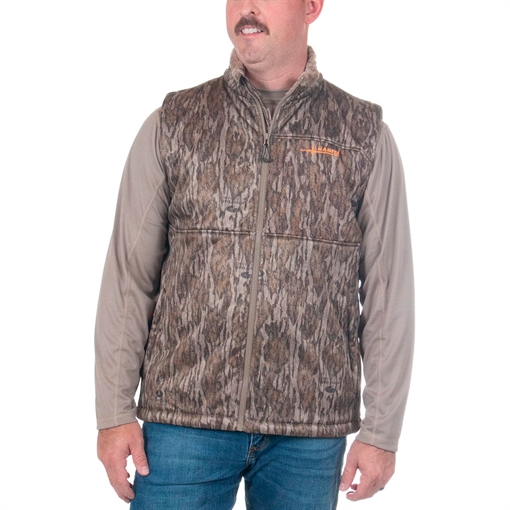 Picture of Habit Habit Men's Early Dawn Sherpa Shell Vest M-Mossy Oak New Bottomland VT10016-M-8-6-M-3D6