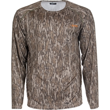 Picture of Habit Habit Men's Siesta Cape Long Sleeve Perf Tee 2XL-Mossy Oak New Bottomland PT10018-M-8-6-2X-014