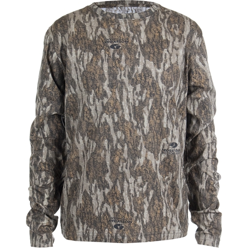 Picture of Habit Habit Youth Bear Cave Long Sleeve Camo Tee YM-Mossy Oak New Bottomland TS10010-M-8-6-YM-014