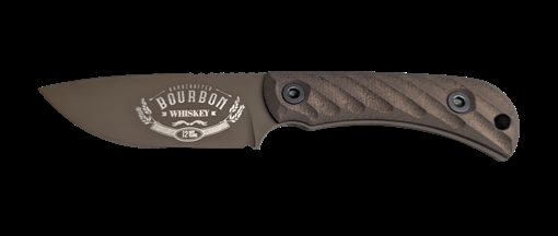 Picture of HALF FACE BLADES CAVNER JR BOURBON 3.5" BLADE, 7.5"OA, S45VN MICARTA GRIP CAVJR-BOURBON