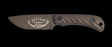 Picture of HALF FACE BLADES CAVNER JR BOURBON 3.5" BLADE, 7.5"OA, S45VN MICARTA GRIP CAVJR-BOURBON