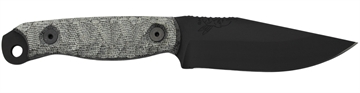 Picture of HALF FACE BLADES CROW SCALPER 4" BLADE, 8.3"OA, S45VN STEEL, ARMORY BLK, GRAY MICARTA GRIP SCAL-BCM-ABC