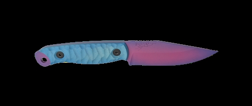 Picture of HALF FACE BLADES CROW SCALPER AURORA 4" BLADE, 8.3"OA, S45VN STEEL, MICARTA GRIP SCAL-AURORA 756542287491