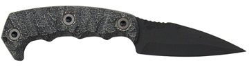 Picture of HALF FACE BLADES HUMINT 3" BLADE, 8"OA, CPM S45VN STEEL, ARMOR BLK, GRY MICARTA GRIP HUM3-BCM-ABC