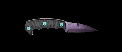 Picture of HALF FACE BLADES HUMINT COSMIC 3" BLADE, 8"OA, CPM S45VN STEEL, MICARTA GRIP HUM3-COSMIC