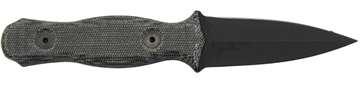 Picture of HALF FACE BLADES TRIDENT DAGGER 3" BLADE, 6.75" OA, S45VN STEEL, HRC60, ARMOR BLK, GRY MICARTA GRIP TRID-BCM-ABC