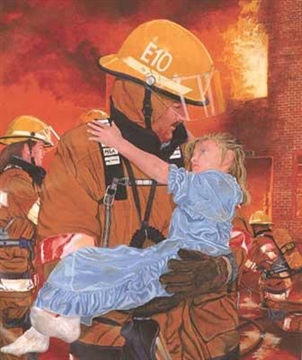 Picture of Hall & Johnston A Hero in Her Eyes Print 00110001