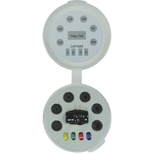Picture of Hamskea Hamskea Insight Peep Kit Deluxe Short Draw 6 Aperture 4 Clearifier Peep PEEP075