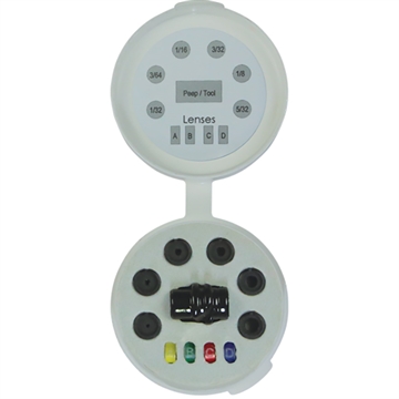 Picture of Hamskea Hamskea Insight Peep Kit Deluxe Short Draw 6 Aperture 4 Clearifier Peep PEEP075