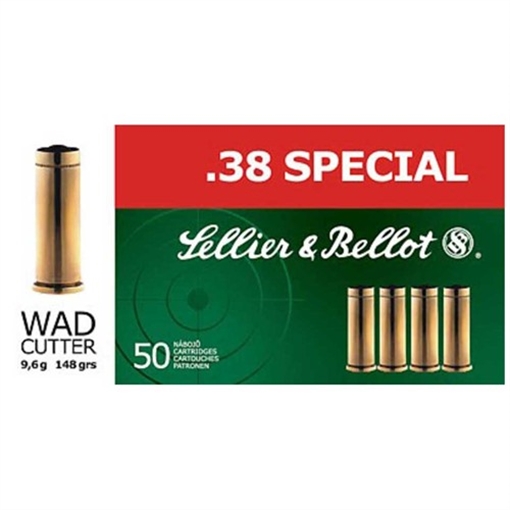 Picture of Sellier & Bellot 38 SPECIAL 158GR SEMI-JACKETED SOFT POINT 50/BOX SB38C