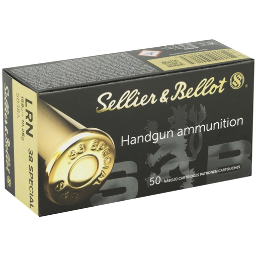 Picture of SELLIER & BELLOT AMO 38 SPECIAL 158GR LRN 50-RD ( 20 BOXES PER CASE ) SB38A