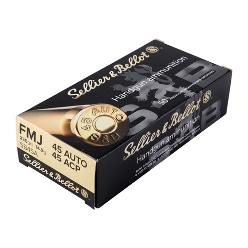 Picture of SELLIER & BELLOT .45ACP FMJ 230GR 50RD BOX 20 BOXES PER CASE SB45A
