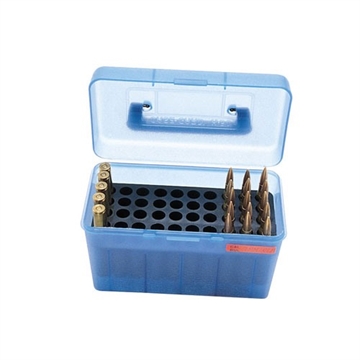 Picture of MTM CASE GARD DLX W/HANDLE BOX CARTRIDG 204 RUGER/223 50RD CLR BLUE ( 12 PER CASE ) H50-RS-24