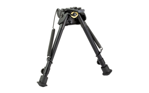 Picture of Harris Bipods S-L2M-LOK Swivel L M-LOK, 9-13", Black Steel/Aluminum, Self-Leveling Legs, Rubber Feet SL2MLOK