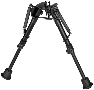 Picture of Harris Bipods 1A2-BR2 Non-Swivel BR Swivel Stud, 6-9", Black Steel/Aluminum, Self Leveling Legs, Rubber Feet (No Sling Stud Provision) 1A2BR2