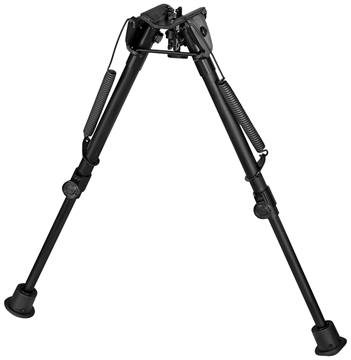 Picture of Harris Bipods 1A2-L2 Non-Swivel L Swivel Stud, 9-13", Black Steel/Aluminum, Self Leveling Legs, Rubber Feet (No Sling Stud Provision) 1A2L2