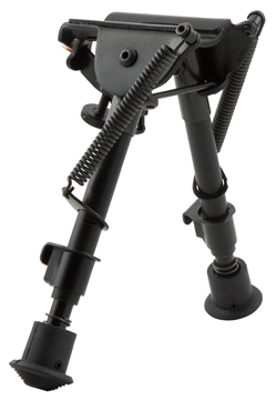Picture of Harris Bipods BRM1A2 Non-Swivel BR Swivel Stud, 6-9", Black Steel/Aluminum, Notched Legs, Rubber Feet BRM1A2 1A2-BRM