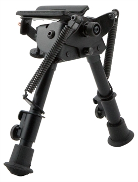 Picture of Harris Bipods BRS Swivel BR Swivel Stud, 6-9", Black Steel/Aluminum, Rubber Feet BRS S-BR