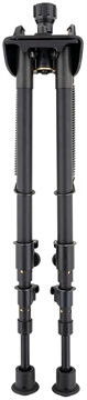 Picture of Harris Bipods S-25CP Swivel 25C Picatinny, 13.50-27", Black Steel/Aluminum, Rubber Feet S25CP