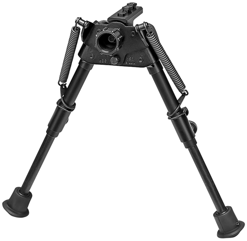 Picture of Harris Bipods S-BRM-LOK Swivel BR M-LOK, 6-9", Black Steel/Aluminum, Rubber Feet SBRMLOK