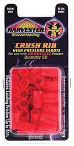 Picture of Harvester Muzzleloader 50 Cal. Crush Rib Sabots Fit 45 Cal. Bullets (Smokeless) 50/pk H25045SRR