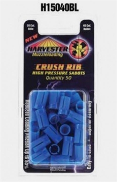 Picture of Harvester Muzzleloading 50 Cal. Crush Rib Sabots Fit .40 Cal Bullets 50/pk H15040BL