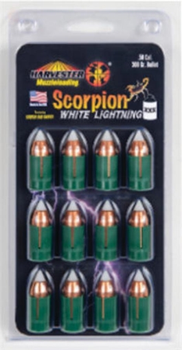 Picture of Harvester Muzzleloading .50 cal Crushed Rib Sabot 458 Cal. Bullets 12/pk H14430