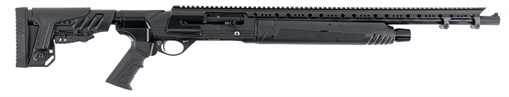 Picture of Hatfield Gun Company SAS 12 Gauge Semi-Auto 3" 4+1 20" Black Smooth Bore Barrel, Tungsten Gray Cerakote Picatinny Rail Aluminum Receiver, Black Adjustable Synthetic Stock, Black Grip USA12TT