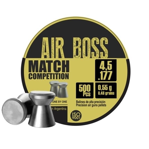 Picture of Hatsan Apolo Air Boss Match Competition Air Rifle Pellets .177 Cal 8.48 gr 500/ct E30300